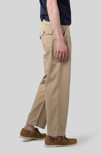 Pantalone Milton Herringbone Beige Uomo - 5