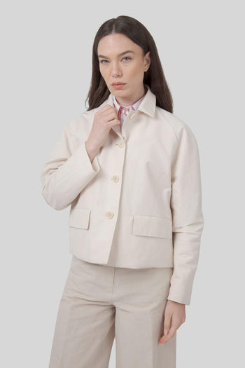 Giacca Bacus In Tela Di Cotone Ghiaccio Donna - 6