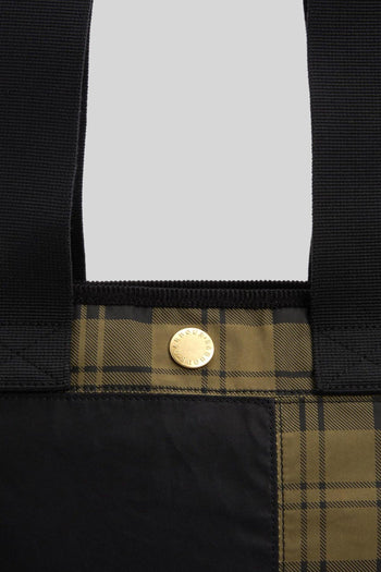 Mya Patchwork Tote Bag Nero Donna - 8