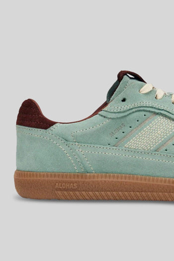 Sneaker Tb.490 Rife In Pelle Verde Acqua Donna - 4