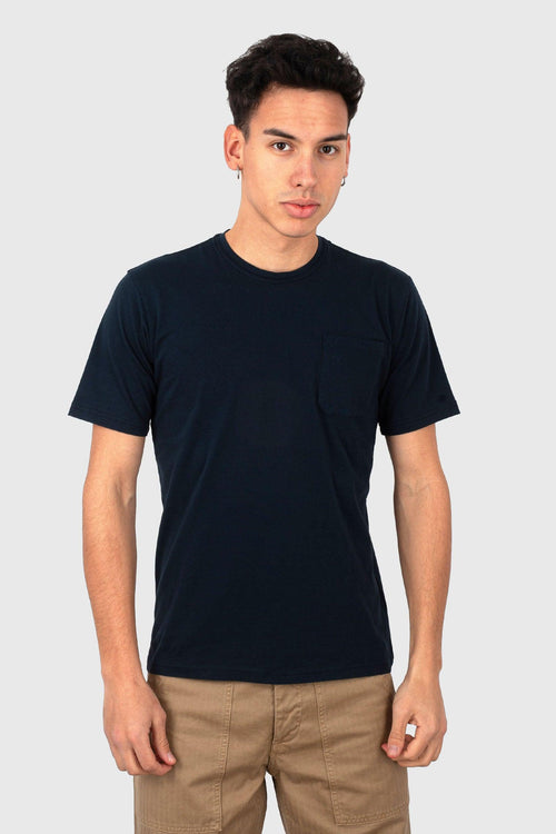 T-shirt In Jersey Di Cotone Blu Navy Uomo