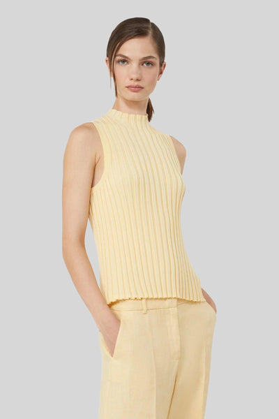 Max Mara Top Bautta Giallo Donna