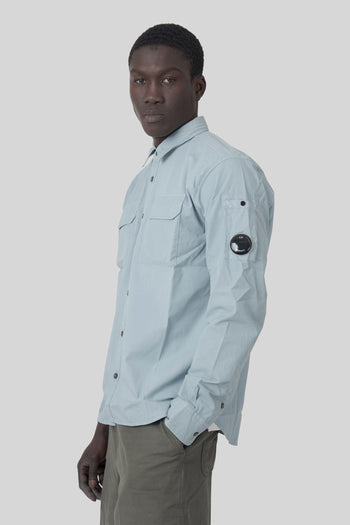 Camicia Lente In Gabardina Organica Polvere Uomo - 3