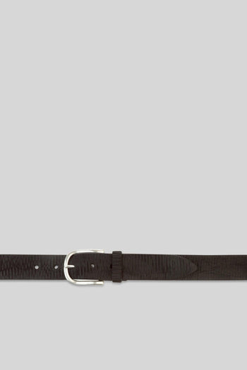 Cintura Blade In Cuoio Testa Di Moro Uomo - 3