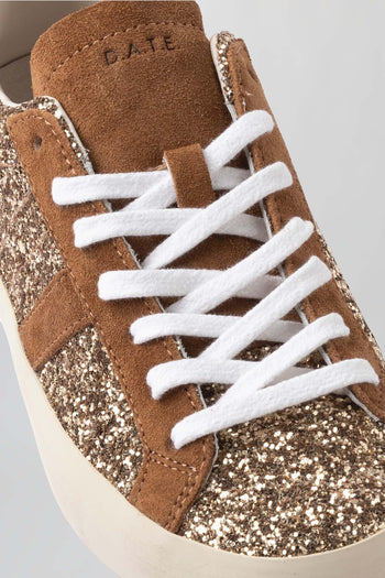 Sneaker Hill Low Glitter Bronzo Donna - 4