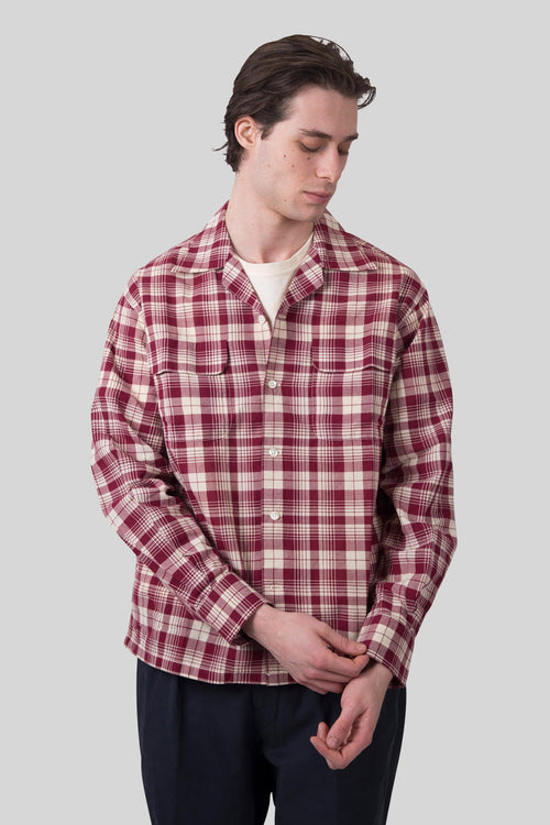 Camicia Baker Bowling Rosso Uomo