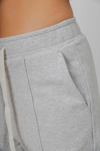 Max Mara Pantalone In Felpa Folk Grigio Chiaro Donna - 4