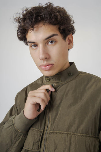 Giubbotto Bomber Chrome-r Verde Militare Uomo - 7