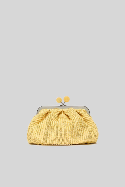 Max Mara Pasticcino Bag Small Effetto Rafia Giallo Donna