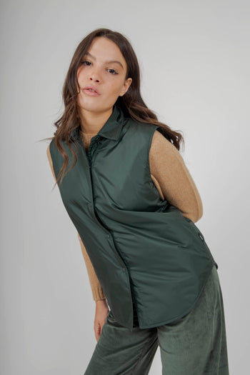 Gilet Dot Verde Scuro Donna - 4