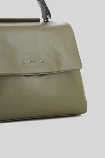Borsa Sveva Midi Jungle In Pelle Verde Militare Donna - 2