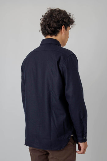 Cpo2.0 Overshirt In Lana Blu Uomo - 5