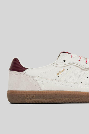 Sneaker Tb.490 Rife In Pelle Bianco/bordeaux Donna - 4
