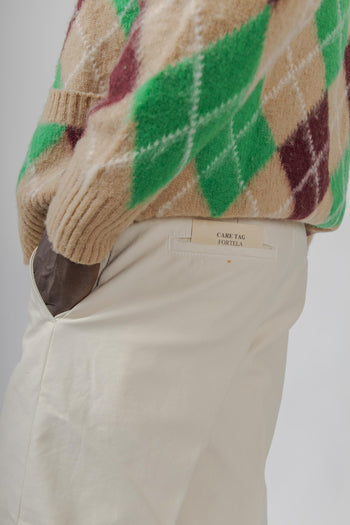 Pantalone Maine Bianco Off Uomo - 5