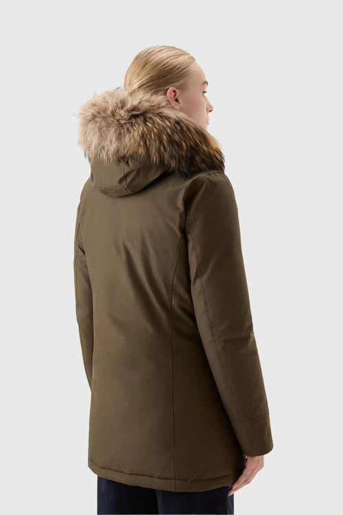 Arctic Raccoon Parka Verde Militare Donna - 2