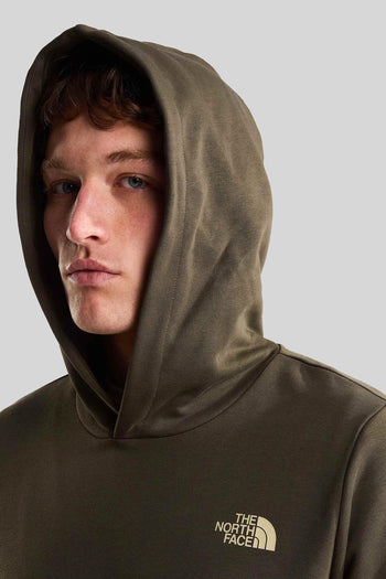 Felpa Monte Regular Con Cappuccio Verde Militare Uomo - 4