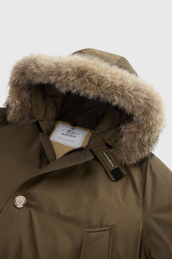 Arctic Parka In Ramar Cloth Con Pelliccia Removibile Verde Militare Uomo - 7