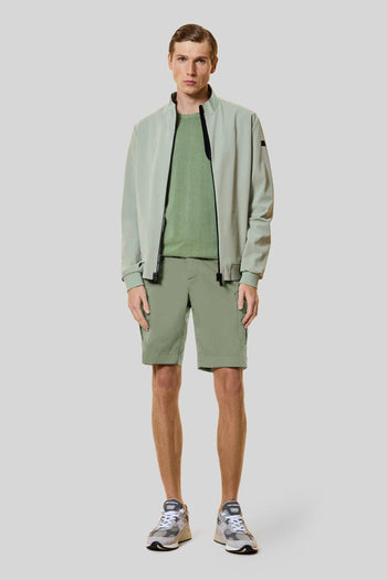 Cottech Cargo Short Pant Verde Uomo - 4