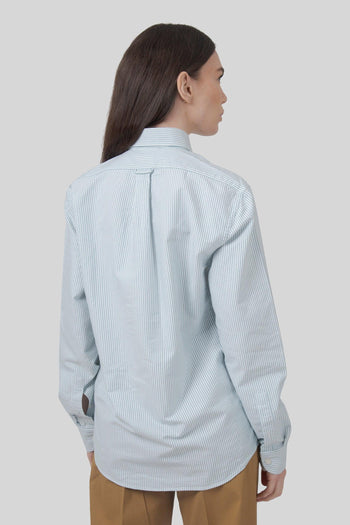 Camicia Doubling Ox Bianco/verde Unisex - 8