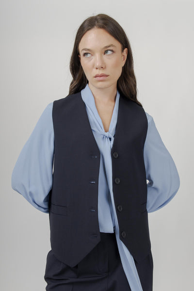 Gilet Antonia Blu Donna