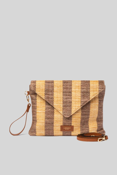 Busta Bonnie Rafia Marrone/sabbia Donna