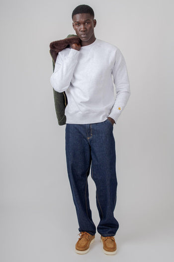 Wip Chase Sweatshirt Grigio Chiaro Uomo - 6