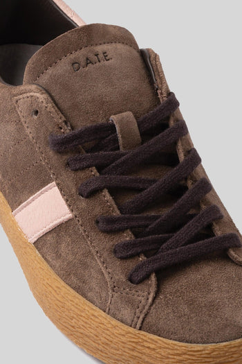 Sneaker Hill Low Suede Taupe Donna - 2