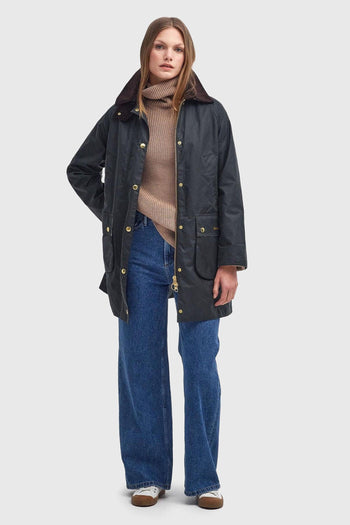 Long Beadnell Wax Verde Scuro Donna - 8