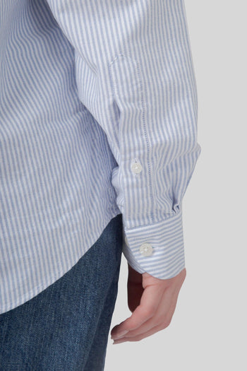 Camicia Doubling Ox Bianco/azzurro Unisex - 11