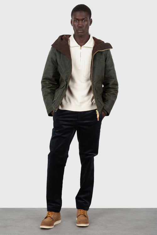 Felpa Yale Zip-up Taupe Uomo - 2