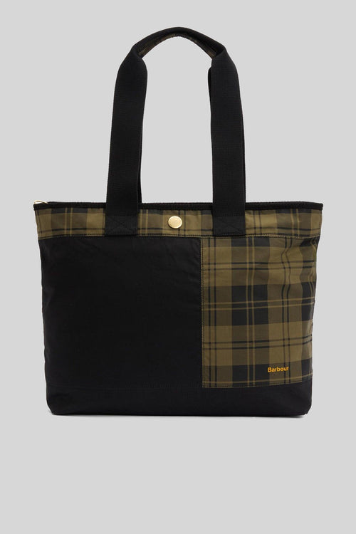 Mya Patchwork Tote Bag Nero Donna