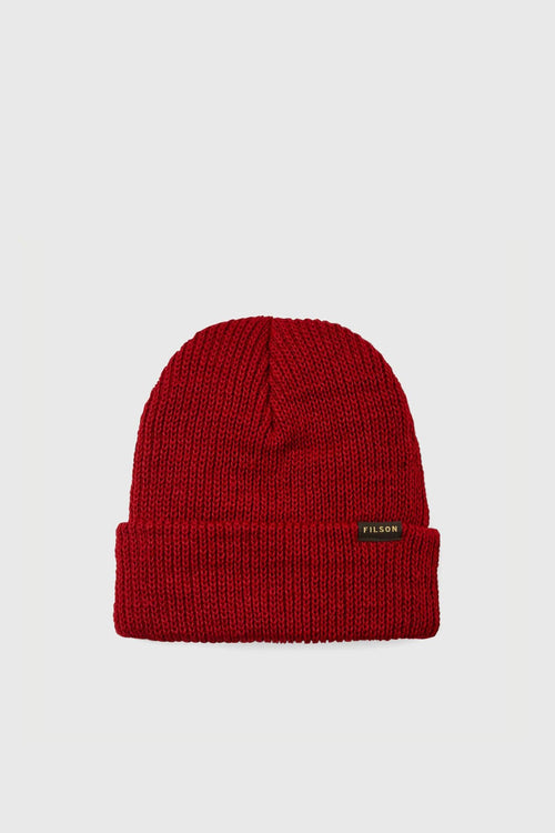 Wool Watch Cap Beanie Rosso Unisex
