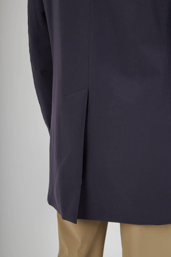 Impermeabile Perfetto Blu Navy Uomo - 8