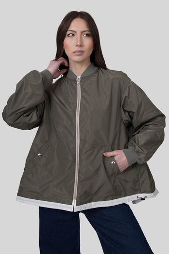 Bomber Over Train Bianco/verde Donna - 7