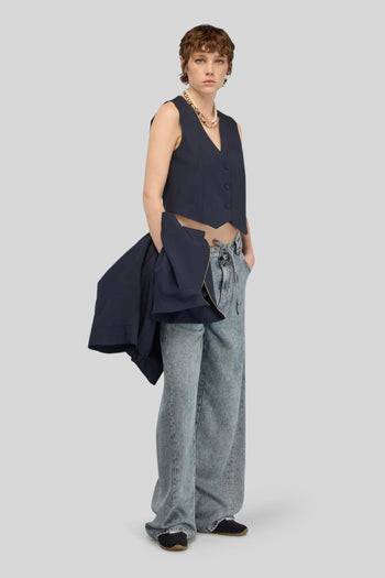 Gilet Margarita Blu Donna - 4