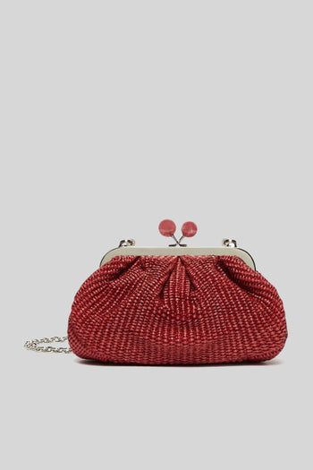 Max Mara Pasticcino Bag Small Effetto Rafia Ciliegia Donna - 4