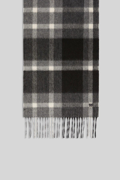 Max Mara Sciarpa In Cachemire Jacquard Nero Donna