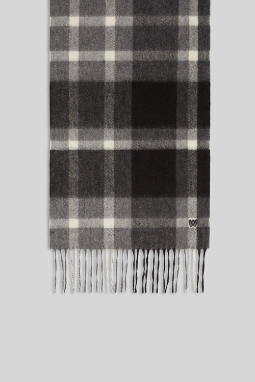 Max Mara Sciarpa In Cachemire Jacquard Nero Donna