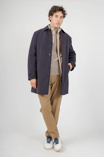 Impermeabile Perfetto Blu Navy Uomo - 2
