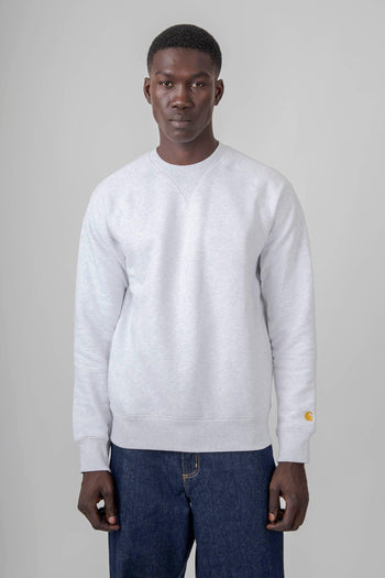 Wip Chase Sweatshirt Grigio Chiaro Uomo - 4