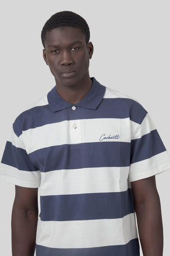 Wip Delray Polo Blu/bianco Off Uomo - 5