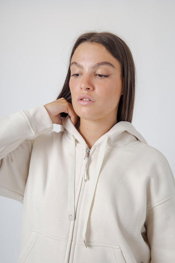 Max Mara Felpa Full Zip Cane Avorio Donna - 6