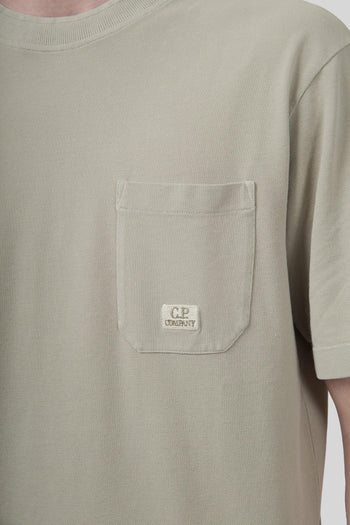 T-shirt 24/1 Piquet Pigment Dyed Tortora Uomo - 2