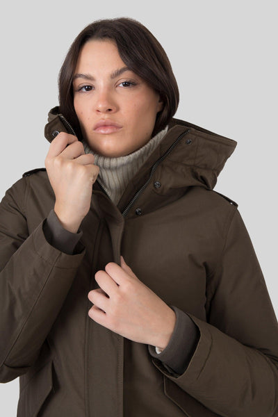 Military Jacket Verde Scuro Donna