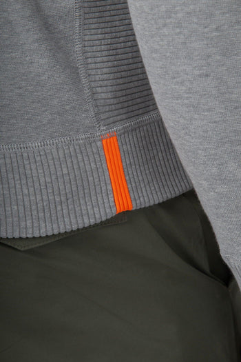 Fleece Round Knit Grigio Chiaro Uomo - 6