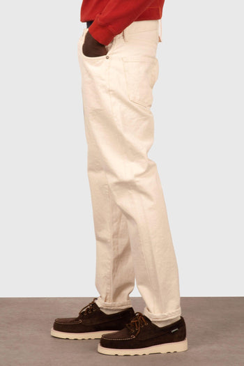 Jeans Regular Tapered Bianco Off Uomo - 4