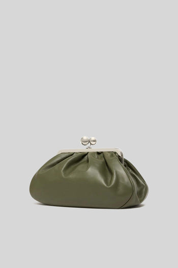 Max Mara Pasticcino Bag Medium Nappa Lucida Montone Verde Militare Donna - 3