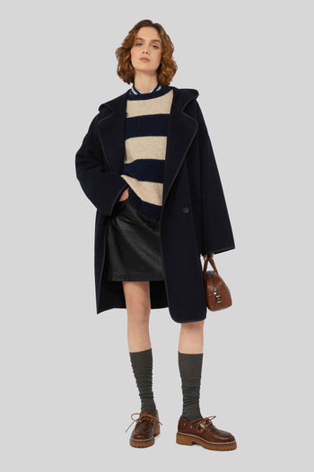 Max Mara Maglia Tuono Beige/blu Donna - 2