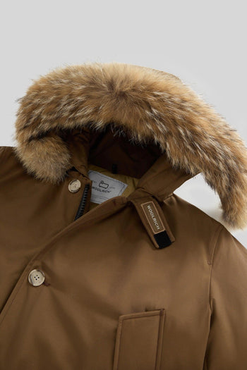 Arctic Parka In Ramar Cloth Con Pelliccia Removibile Caffe' Uomo - 4