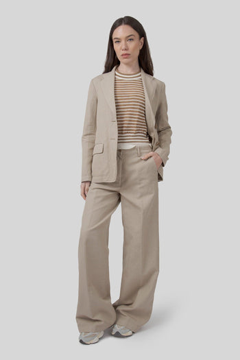 Maglia Girocollo Mariniere Tabacco Donna - 2
